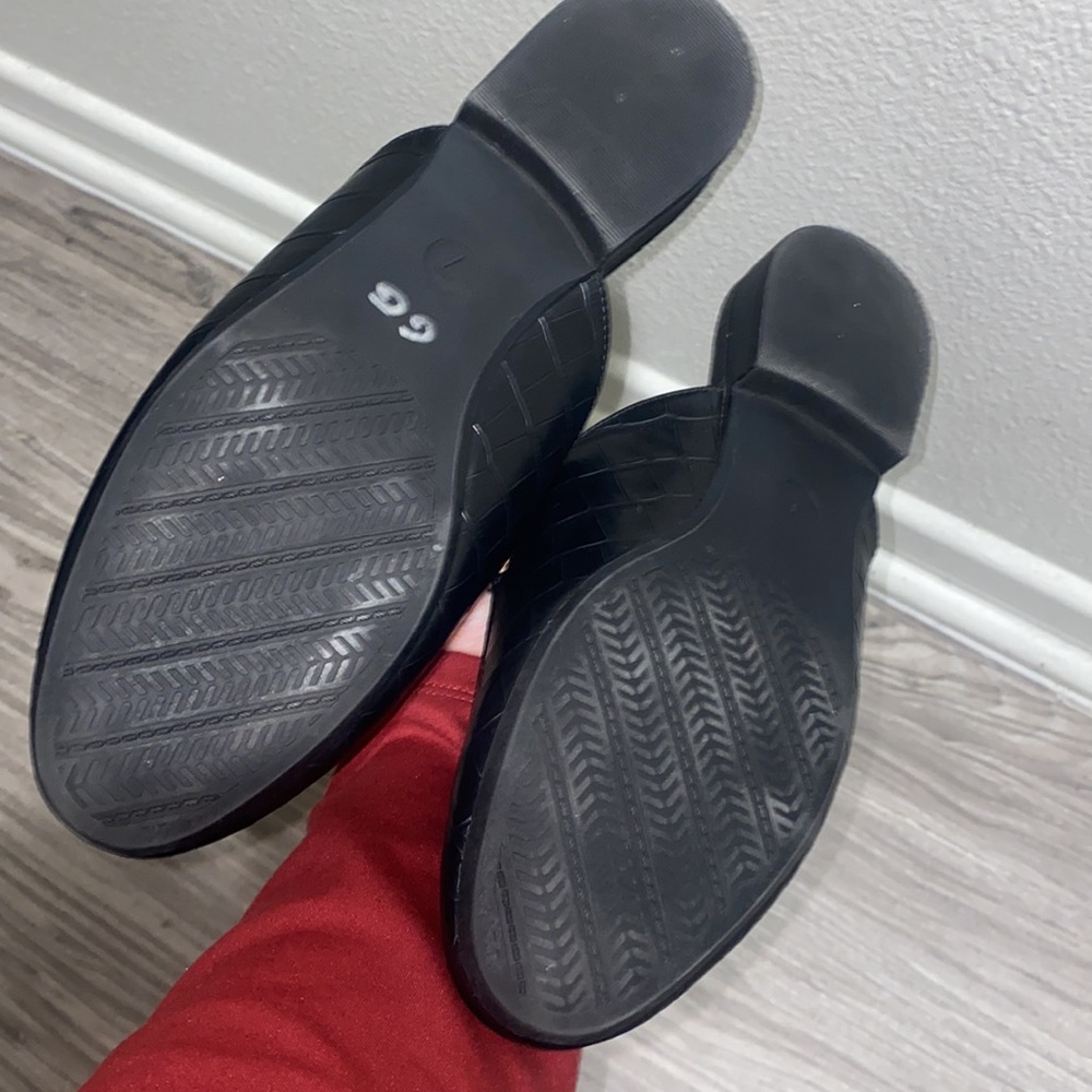 A New Day Black Croc Mules - Picture 3 of 5